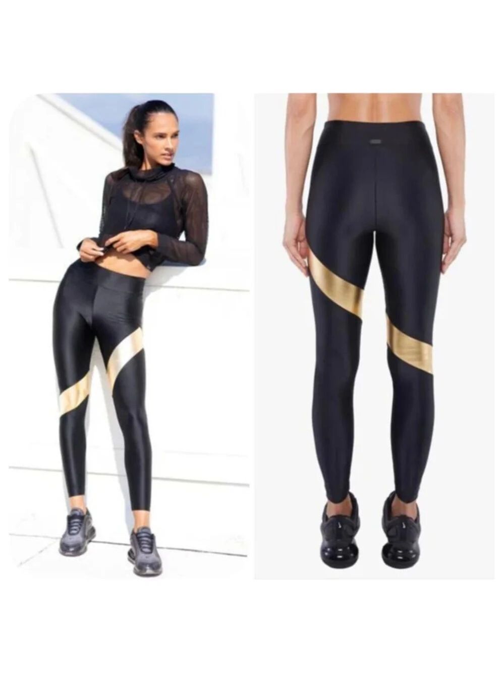 KORAL LEGGING AELLO ENERGY HIGH RISE BLK/LUSTER Sz S